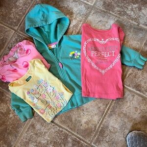 Kids Teal and Pink Hoodie & Tops Collection
